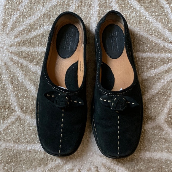 Born Shoes Ladies Suede Born Black Shoes Size 8 Poshmark